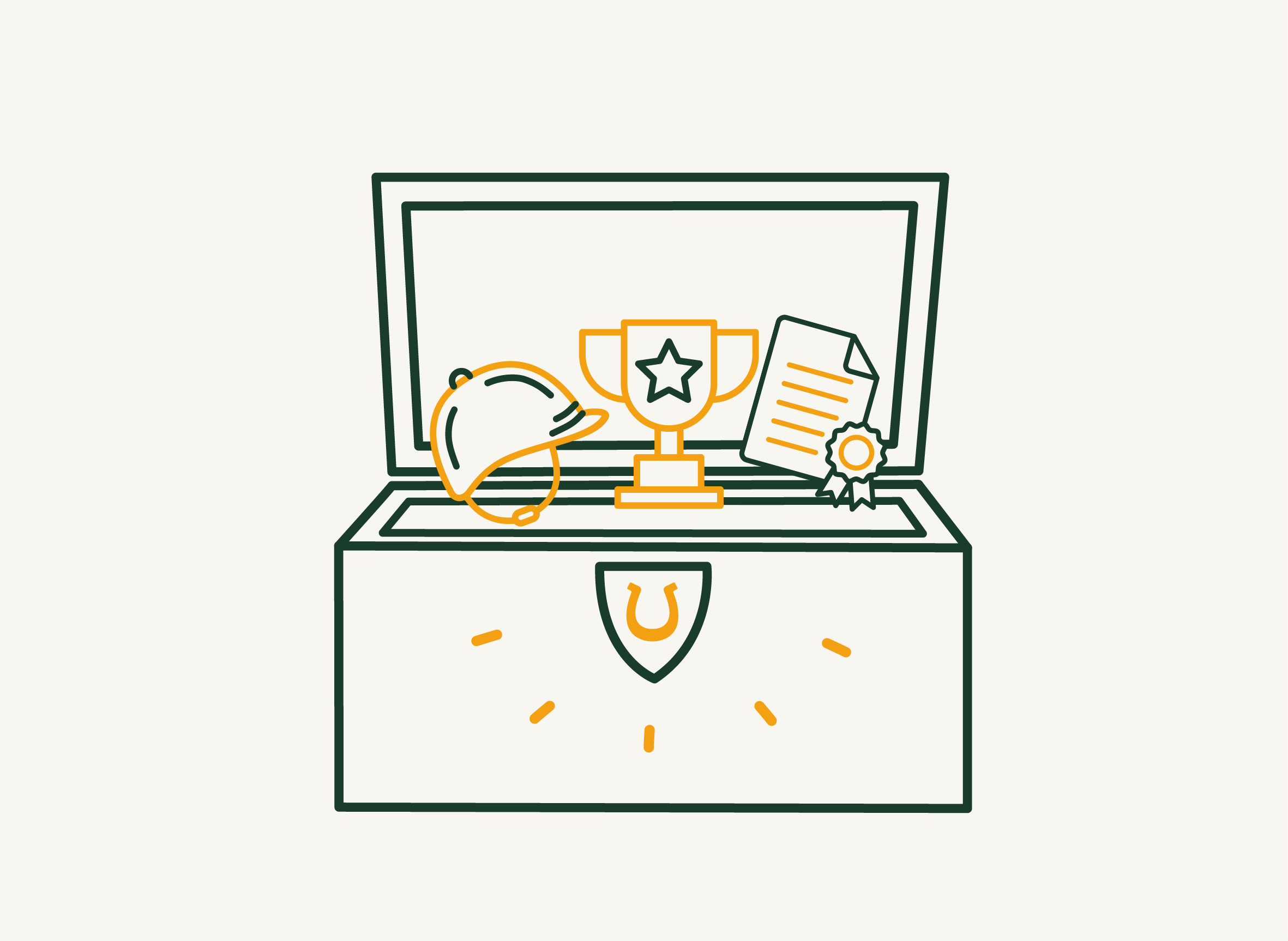 Icon steht für Erfahrung und Wissen im Reiten